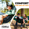 Foxelli Camping Hammock – Lightweight Parachute Nylon Portable Hammock with Tree Ropes and Carabiners, Perfect for Outdoors, Backpacking, Hiking, Camping, Travel, Beach, Backyard & Garden