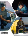 Foxelli LED Headlamp Rechargeable | Ultralight | USB Rechargeable