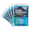 Disposable Rain Ponchos (Family 6 Pack)