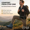 Foxelli Men's Hiking Boots | Waterproof | Blue