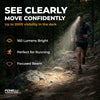 Foxelli USB Rechargeable Headlamp Flashlight