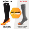 Foxelli Rechargeable Heated Socks – Electric Heated Socks for Men & Women, Battery Powered Socks