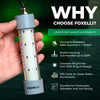 Foxelli green underwater fishing light with corrosion-resistant housing, 33 ft cable, and plug-in 12V design.