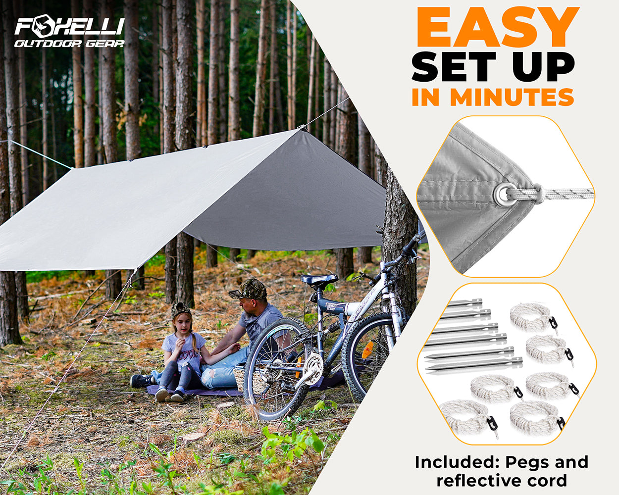 tarps for camping Rain Tarp - Rectangular