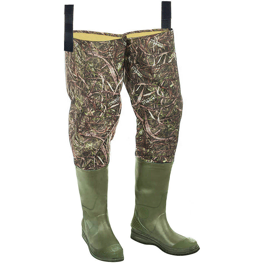  Foxelli Neoprene Chest Waders, Camo Hunting & Fishing Waders  for Men & Women with Boots, Waterproof Bootfoot Waders : Sports & Outdoors