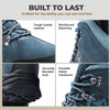 Foxelli Men's Hiking Boots | Waterproof | Blue