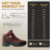 Foxelli Men's Hiking Boots | Waterproof | Brown