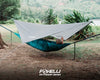 Foxelli Rain Tarp – Hammock Rain Fly, 12ft Lightweight Camping Tarp, Waterproof Backpacking Tarp Shelter with Included Extra Long Guy Lines & Stakes