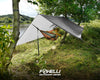 Foxelli Rain Tarp – Hammock Rain Fly, 12ft Lightweight Camping Tarp, Waterproof Backpacking Tarp Shelter with Included Extra Long Guy Lines & Stakes