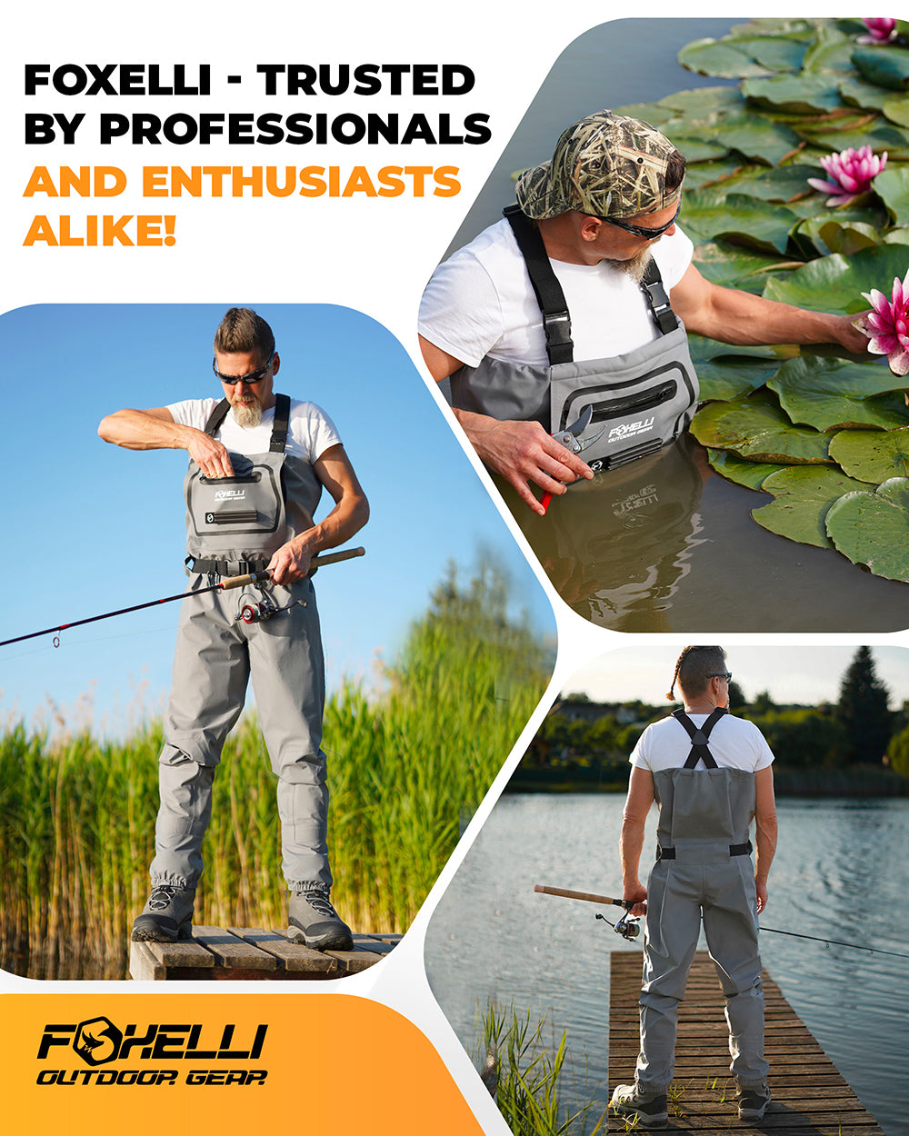 BISON BREATHABLE STOCKING FOOT CHEST WADERS M,L XL,XXL