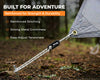 Foxelli Hammock Rain Fly - Waterproof Lightweight Tent & Hammock Rain Tarp for Camping, Backpacking w/Easy Setup Including Extra Long Guy Lines & Stakes