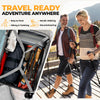 Foxelli Trekking Poles for Hiking – Lightweight & Compact Collapsible Walking Sticks for Men & Women, Adjustable Height Hiking Poles with Cork Grips & All-Terrain Accessories