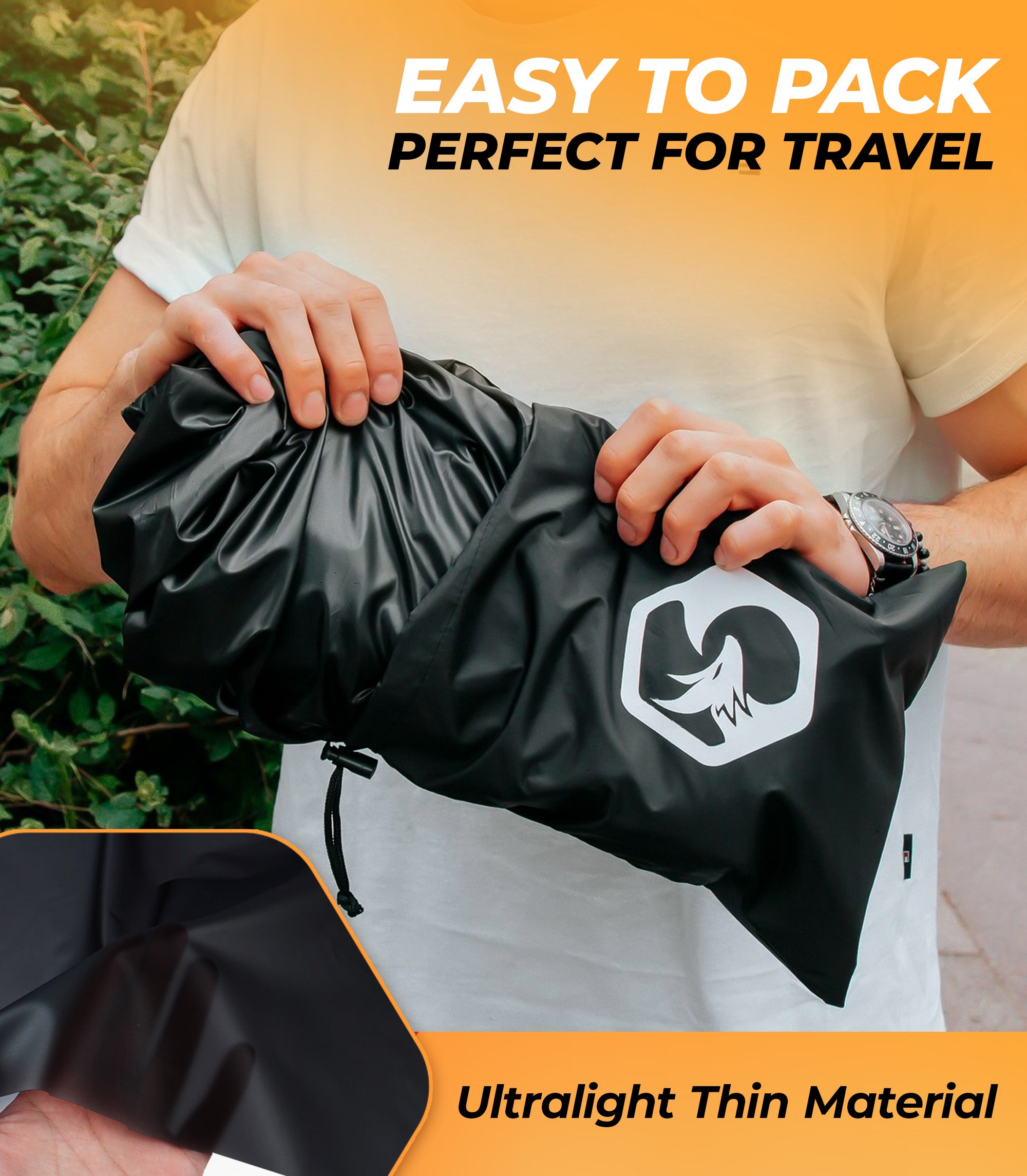 complete rain suit with carry bag Waterproof Rain Suit S