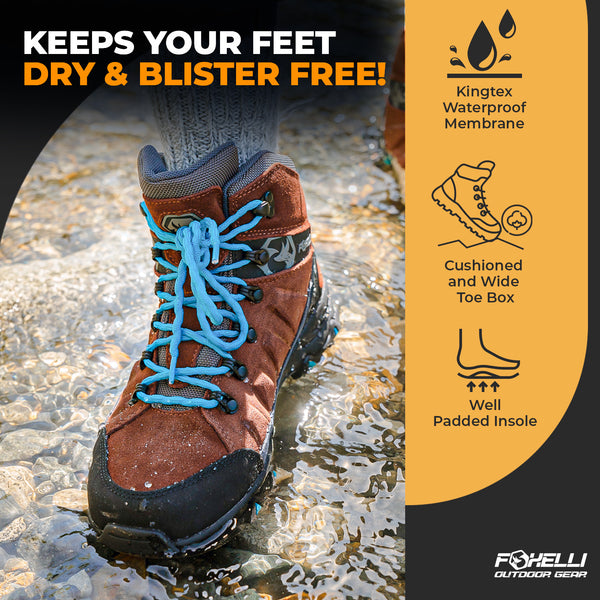 Women's Hiking Pants Boots Bundle Foxelli