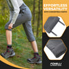Foxelli Women's Convertible Hiking Pants & Waterproof Hiking Boots Bundle