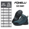 Foxelli Hiking Boots For Women | Waterproof | Blue