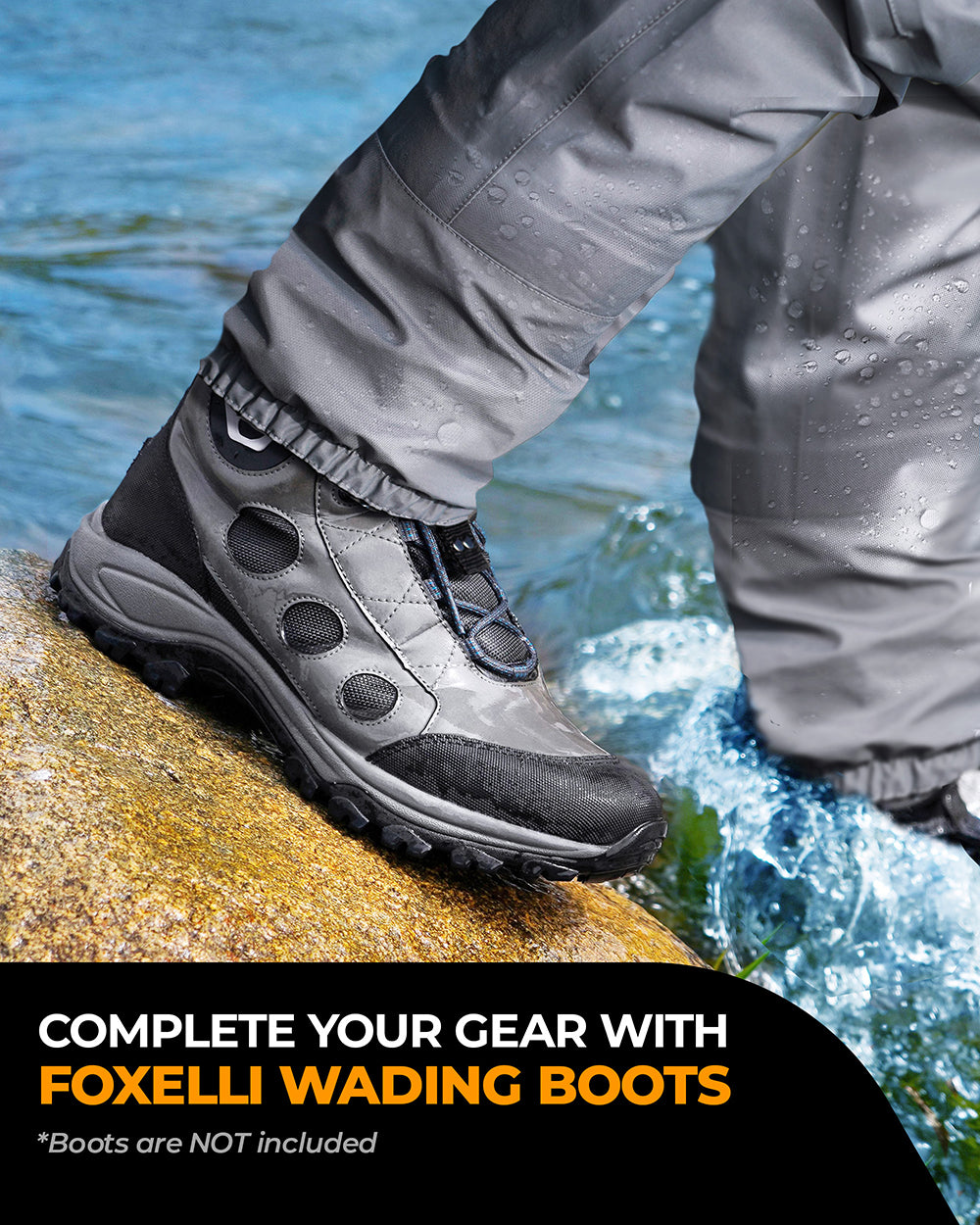 DEILAI Hip Waders, Lightweight Waterproof Hip Boots for Men and