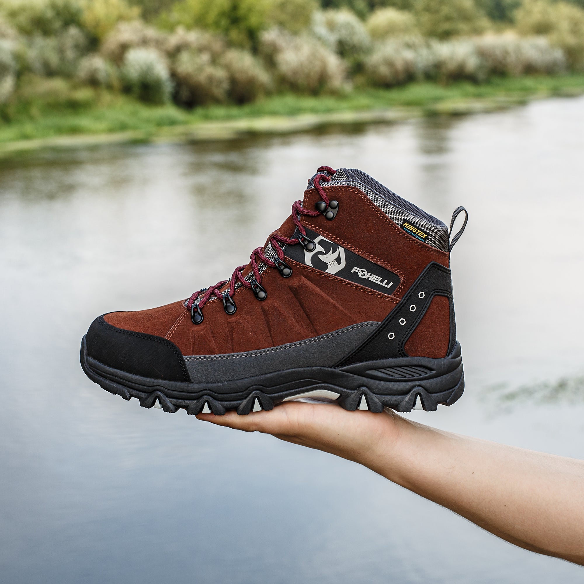 Mens brown hiking shoes Clearance