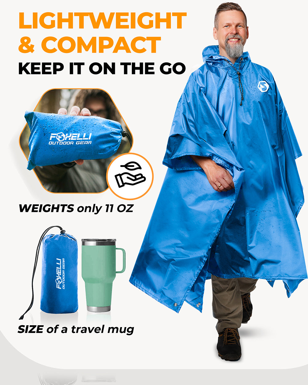 Foxelli rain tarp Clearance