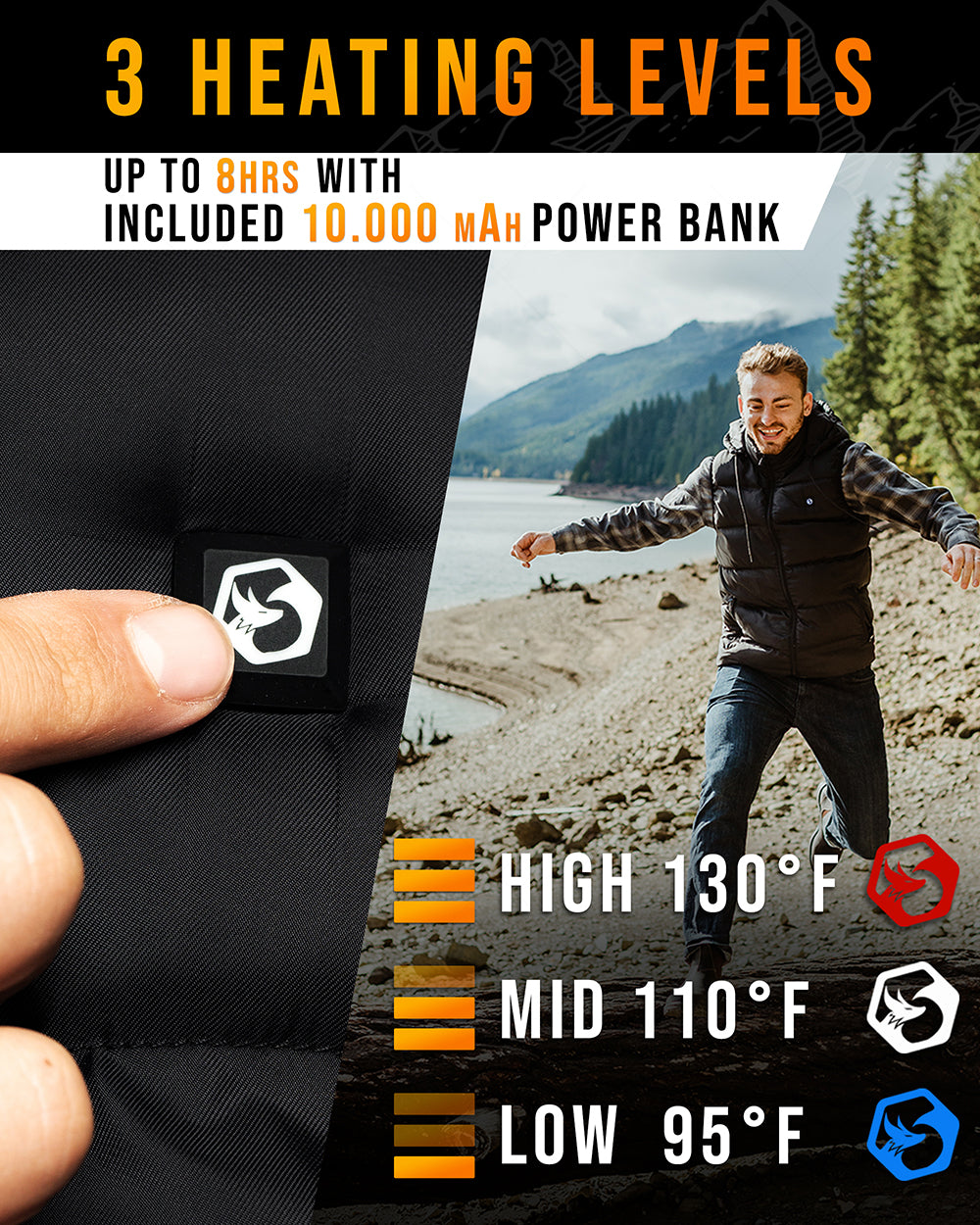 Heated Vest Foxelli