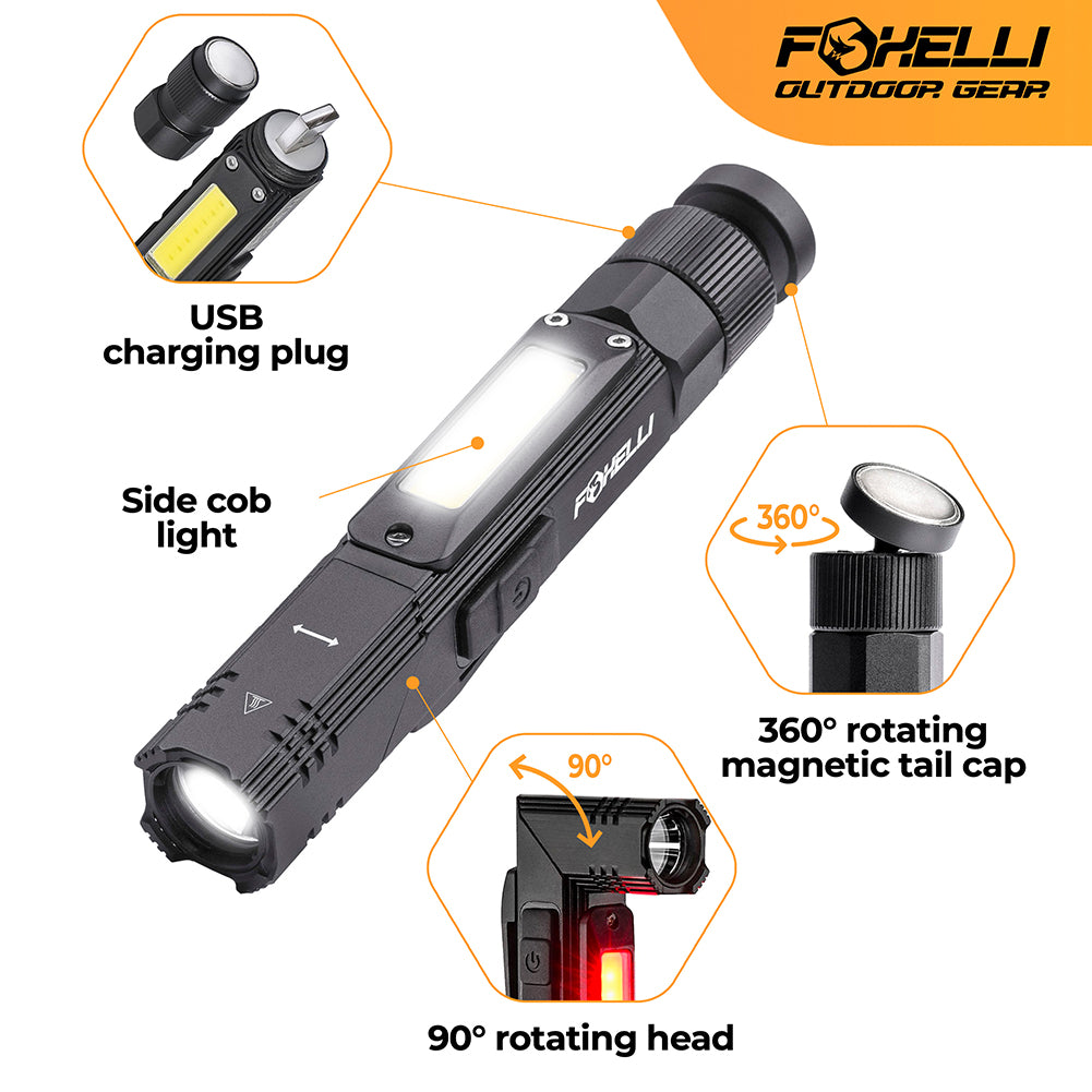 USB Rechargeable Tactical Led Flashlight -