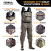 Chest Waders | Camo Neoprene Hunting & Fishing Waders for Men & Women with Boots