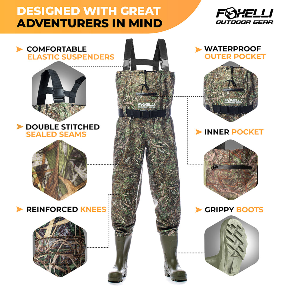Nylon Chest Waders Foxelli