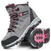 Foxelli Hiking Boots For Women | Waterproof | Grey