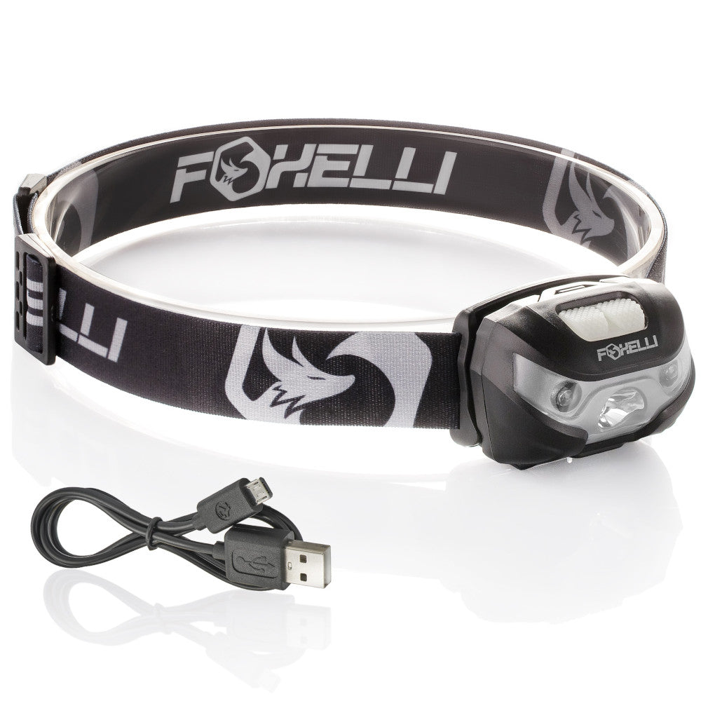 Foxelli Headlamp -160 - Rechargeable