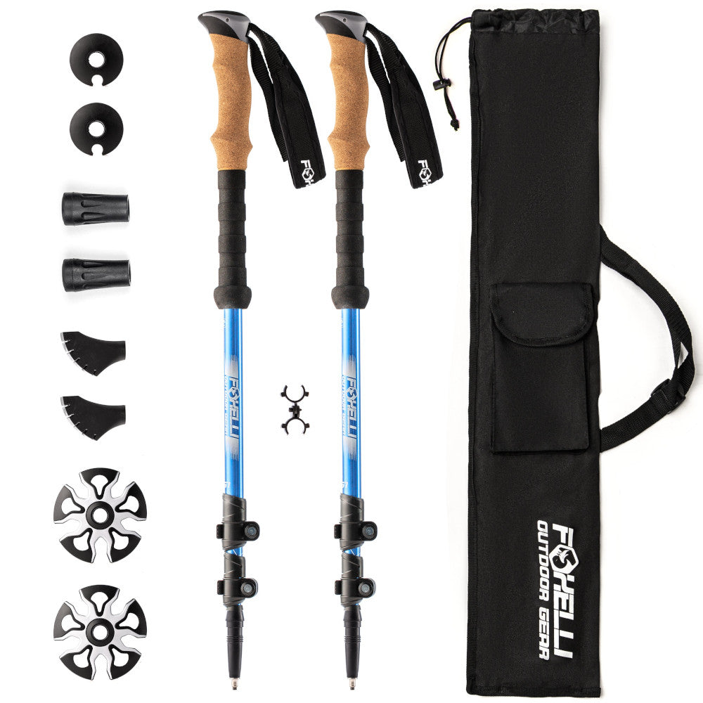 Foxelli Aluminum Trekking Poles