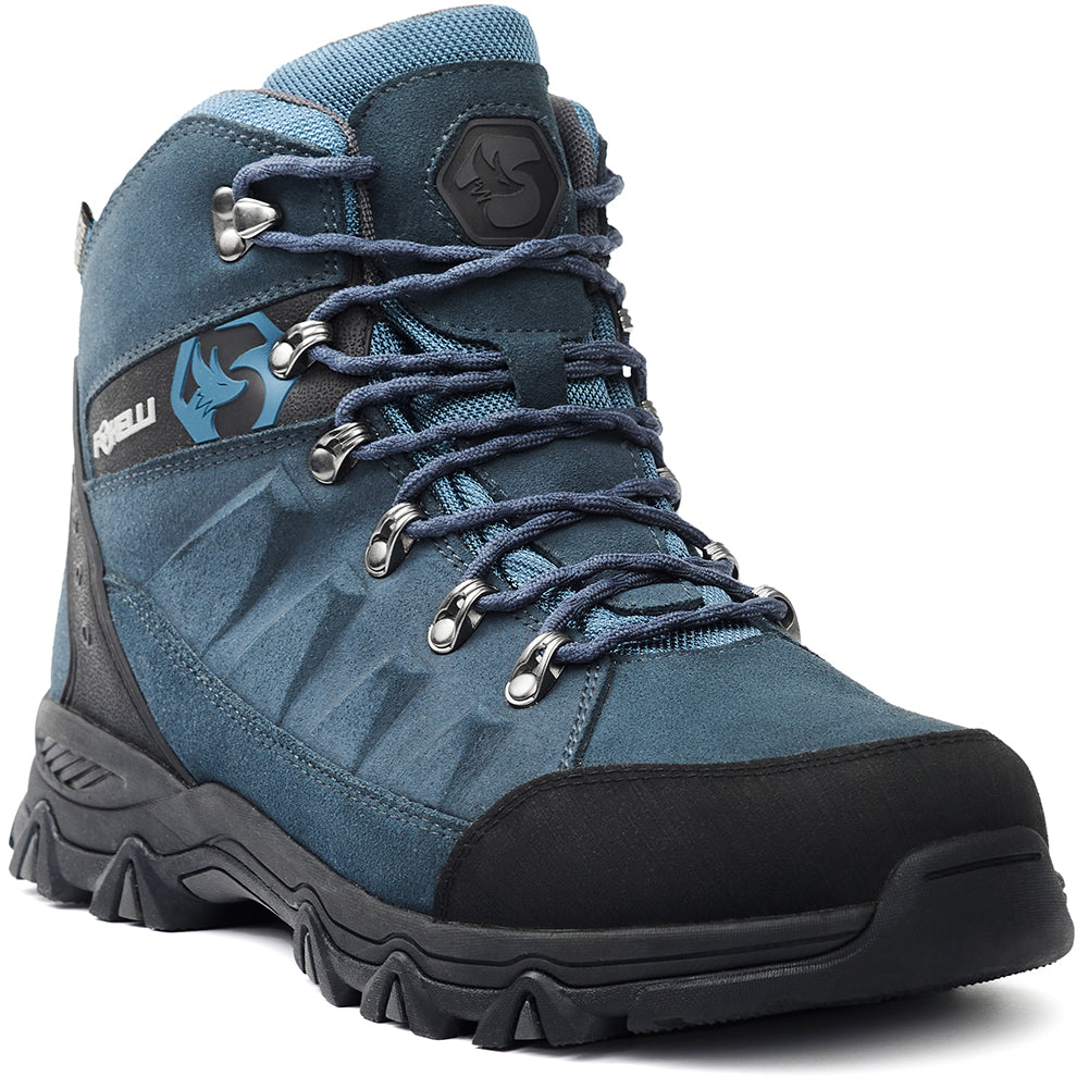 Foxelli Hiking Boots For Women Waterproof Blue