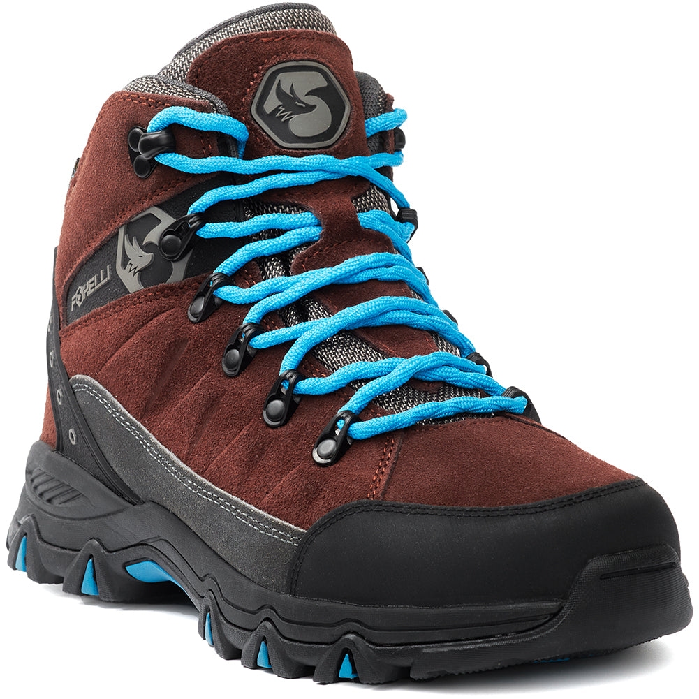 Foxelli Hiking Boots For Women Waterproof Brown