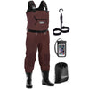 Chest Waders | Brown Neoprene Hunting & Fishing Waders for Men & Women with Boots