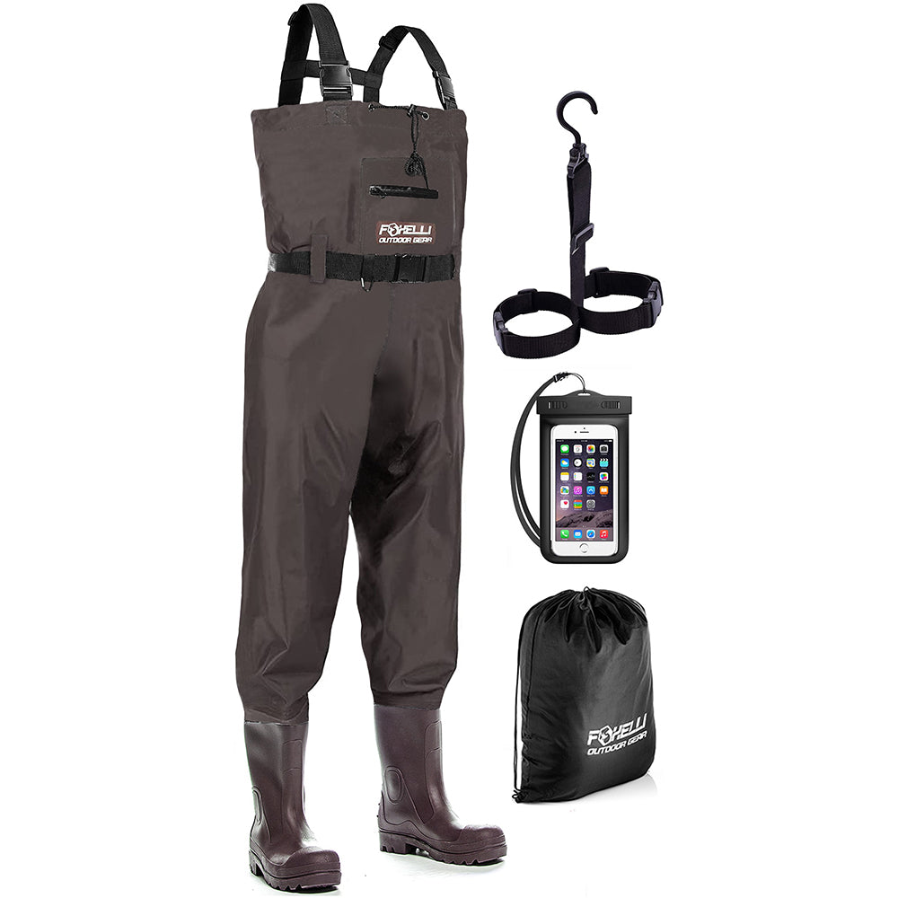 Fishing Waders, Breathable Stocking Foot Waterproof Wader for Men and  Women, 3-Layer Nylon Lightweight Chest Waders for Fly Fishing & Duck Hunting