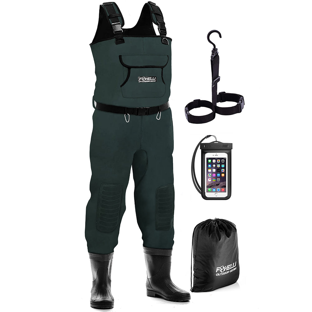 Ultra Fishing Waterproof Neoprene Chest Waders with Boots - The