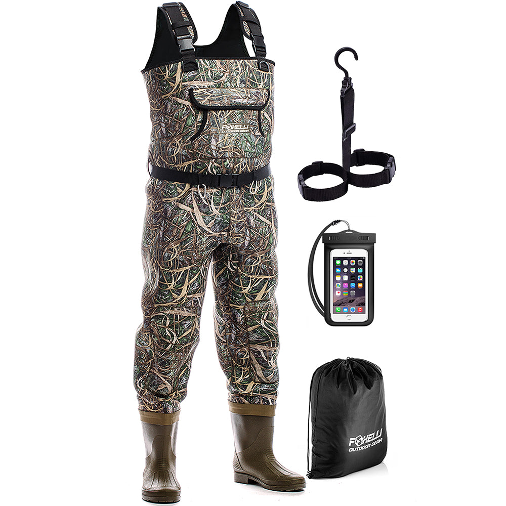 Foxelli Chest Waders – Camo Hunting Fishing Waders for Men and Women w –  EveryMarket