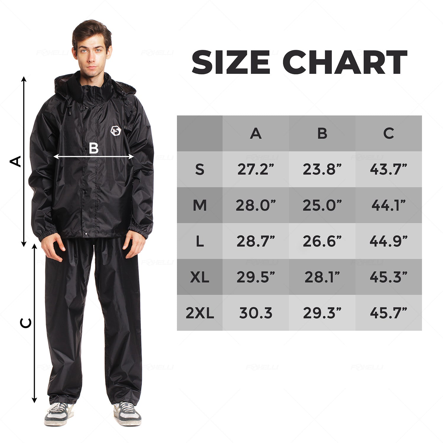FWG Rain Suit for Men Women Waterproof Rain Gear Jacket and Pants